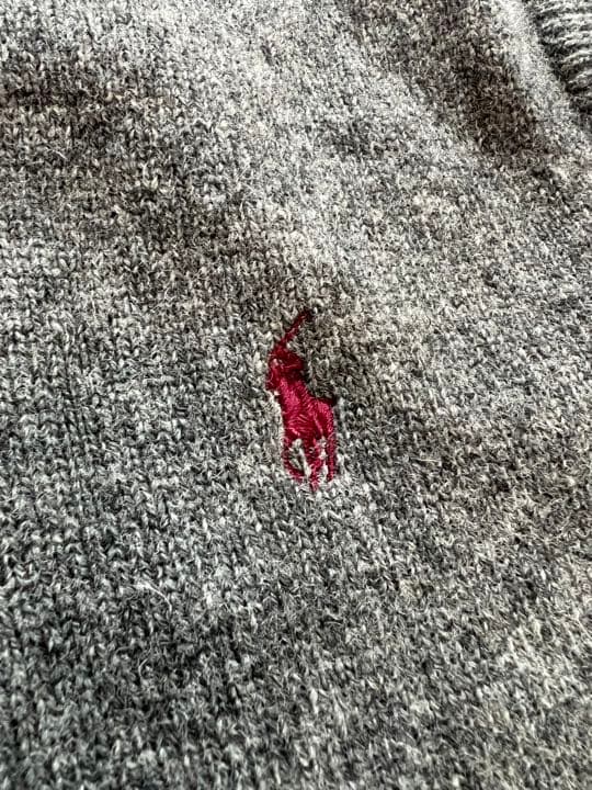 ラルフローレン　ポロ　ベスト　グレー　未使用　S ウール