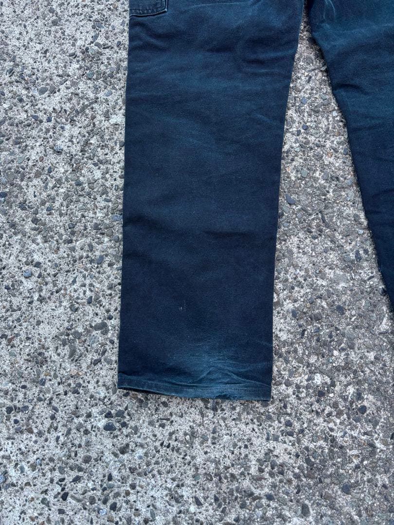 90s Carhartt ダブルニー ワークパンツ デニム ブラック