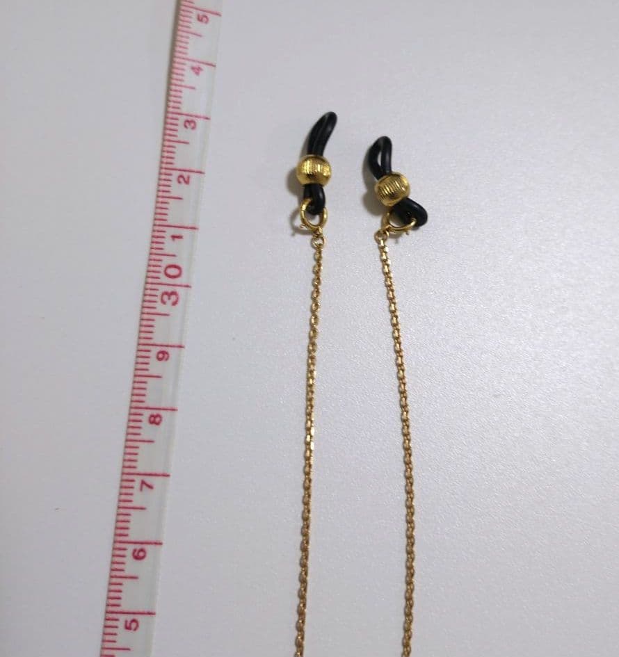 18金　メガネチェーン　チェーンネックレス