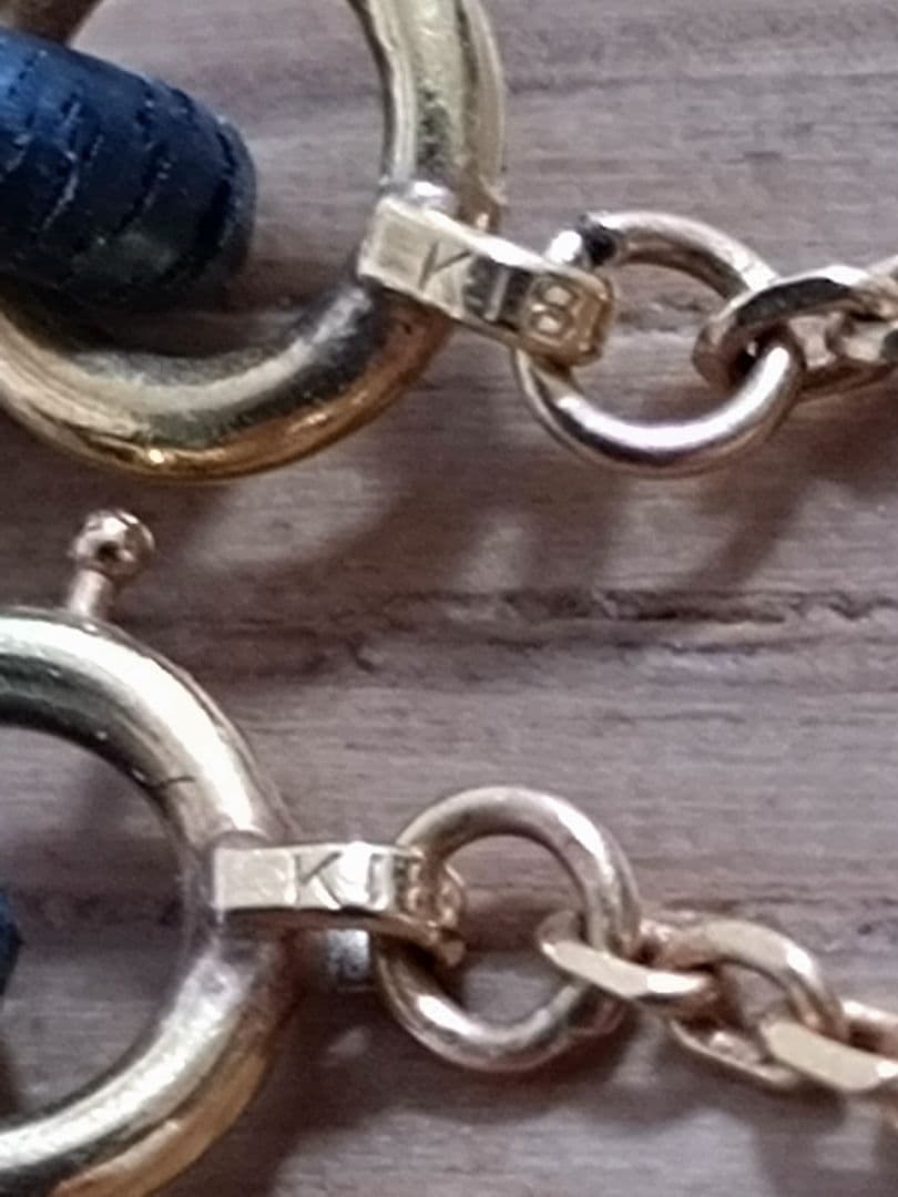 18金　メガネチェーン　チェーンネックレス