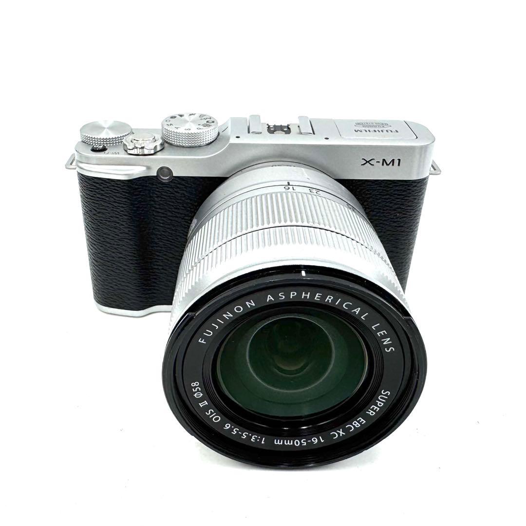 動作良好 FUJIFILM X-M1 シルバー XC 16-50mm OIS