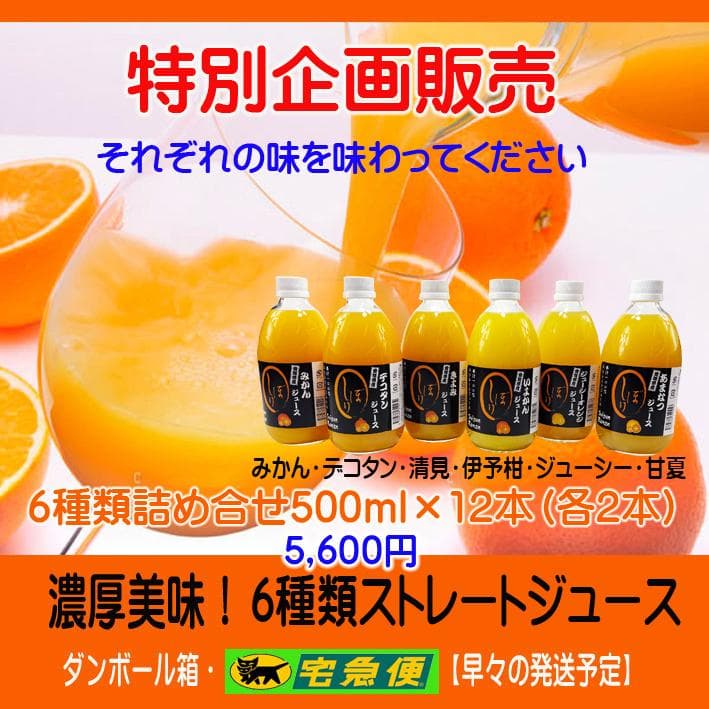【ティアレ】6種類✕500ml 12本×２箱　　【２箱縛りでの発送】