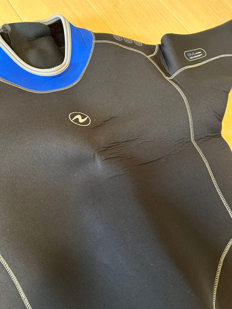 【美品】アクアラング 5.5mm ウェットスーツ メンズ XLサイズ 3点セット