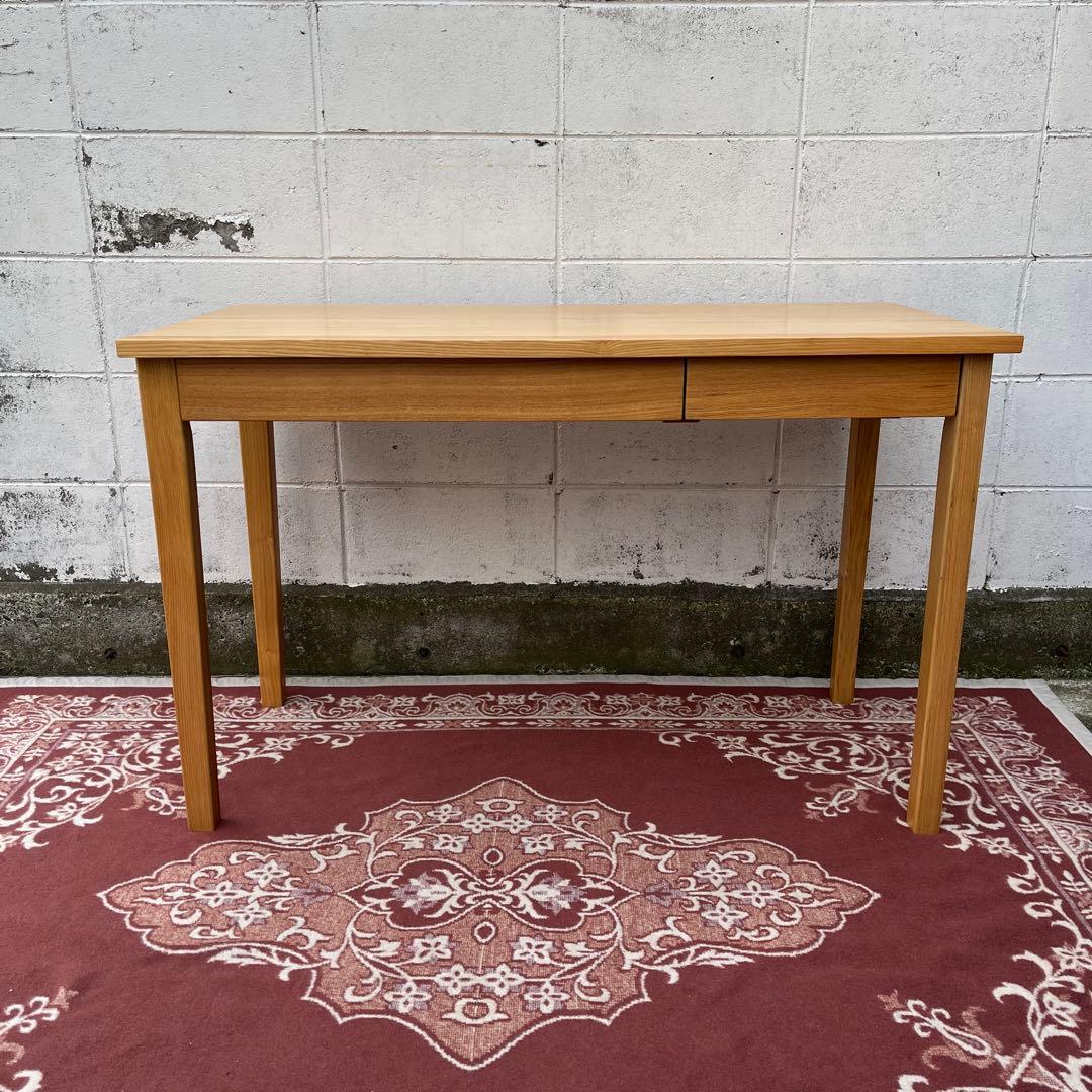 無印良品 MUJI ◾️タモ材 引き出し2杯 木製デスク 机 無垢材 木製家具