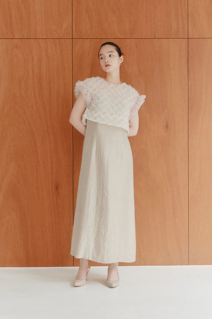 kaene ボリュームブラウスセットドレス ベージュ