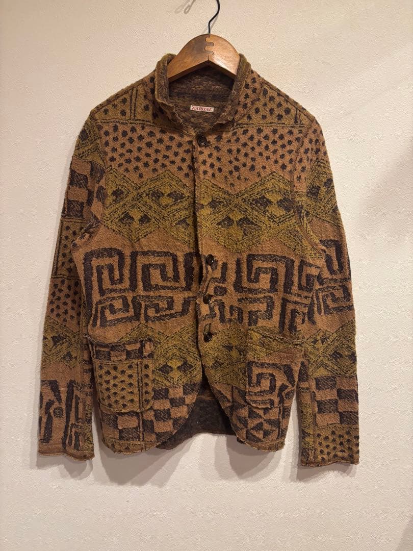 KAPITAL クバアフリカン柄　ニットジャケット　キャピタル