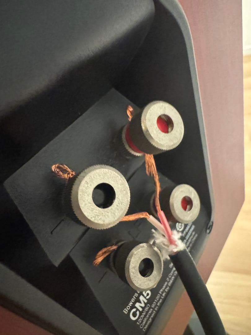 【引取り限定価格】B&W スピーカー CM5S2 ローズナットスタンドセット