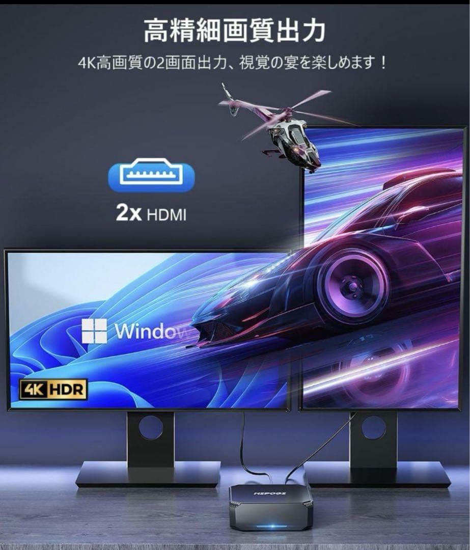 I*e様 NiPoGi AK2PLUS ミニPC 8GB 256GB N100