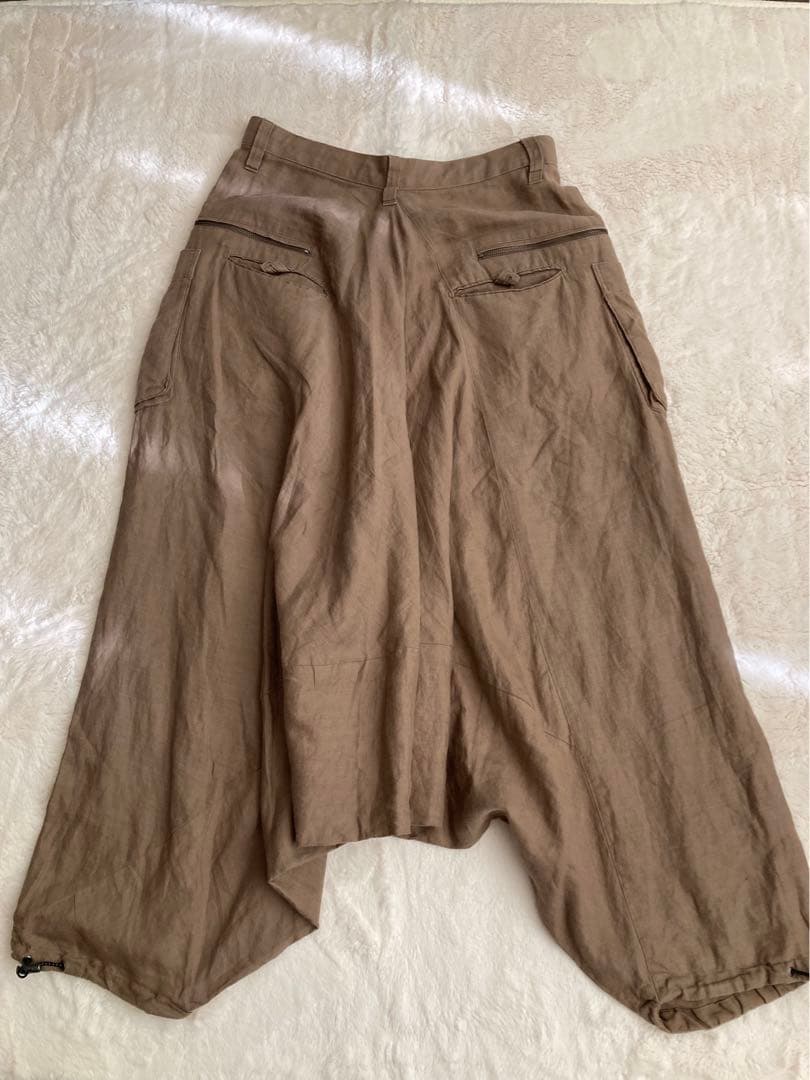 希少‼️入手困難　Y2K 本物　PPFM サルエルパンツ　ベージュ　リネン