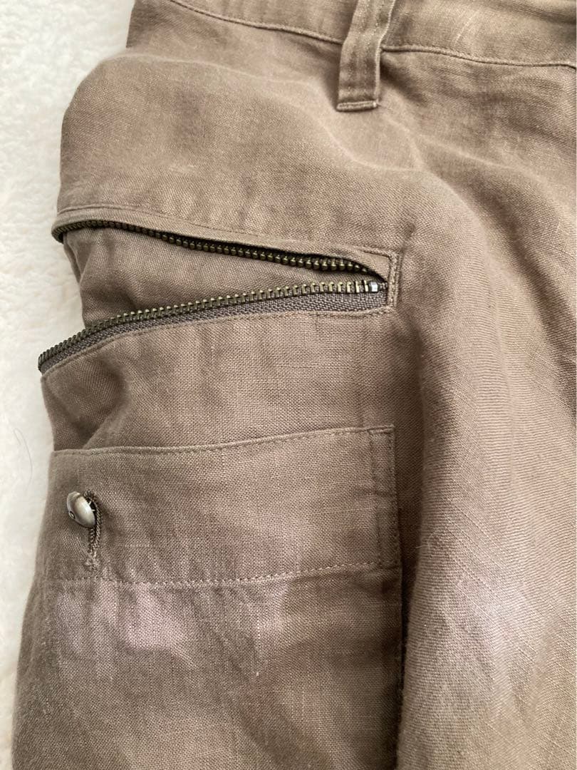 希少‼️入手困難　Y2K 本物　PPFM サルエルパンツ　ベージュ　リネン
