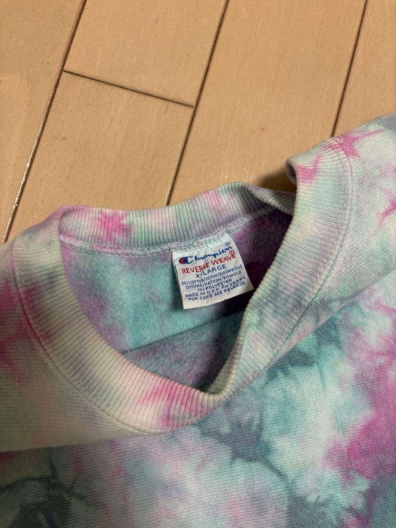 Champion リバースウィーブ スウェット タイダイ アメリカ製