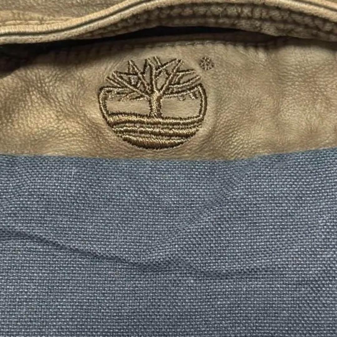 らいとティンバーランドダック地ハンティンググランパコアジャケット襟レザー