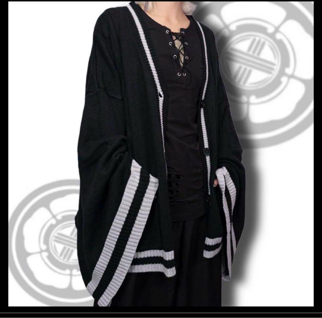 UNISEX着物風袖カーディガン【BLACK】NieR clothing