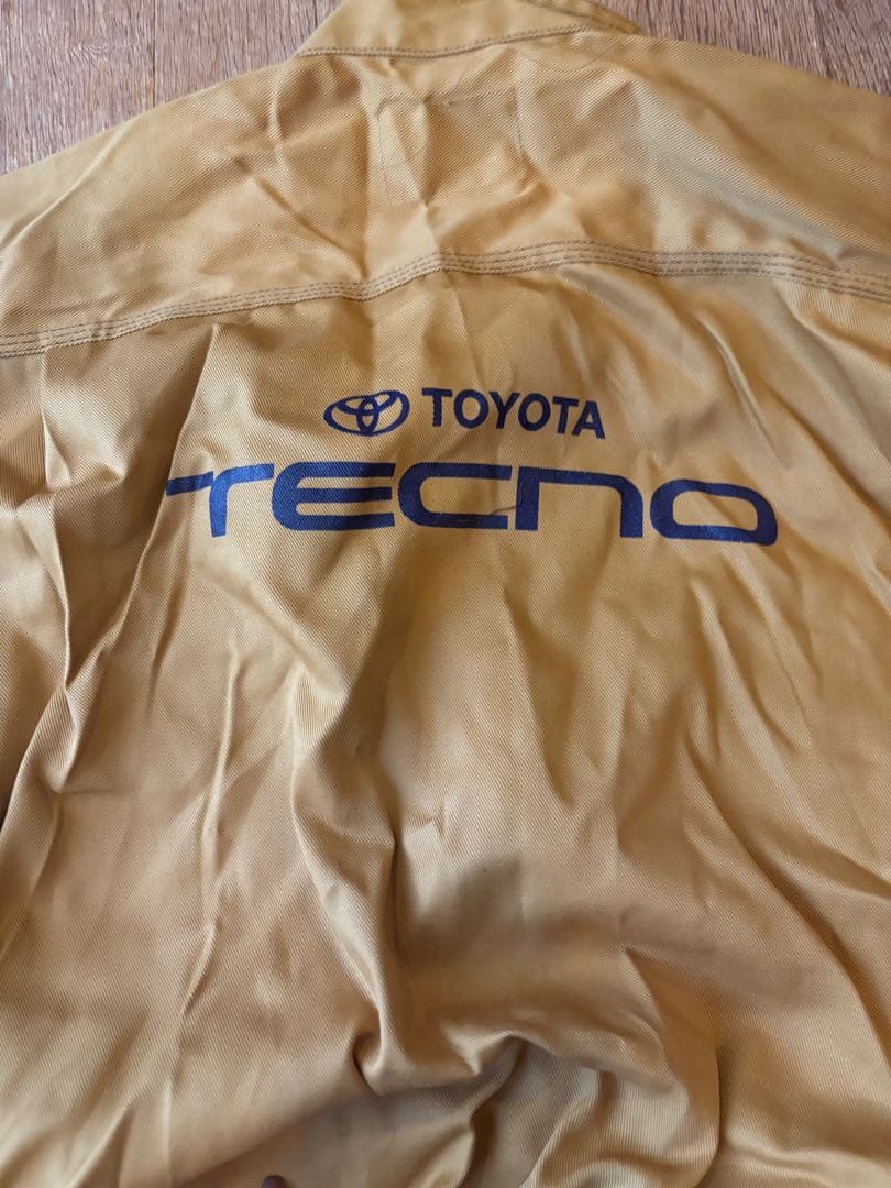 TOYOTA TECNO ベージュオーバーオール つなぎ メカニック