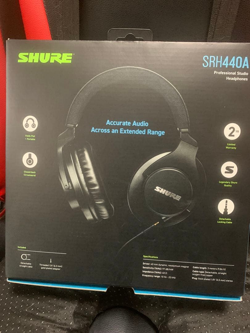 SHURE SRH440A-A ブラック ヘッドホン