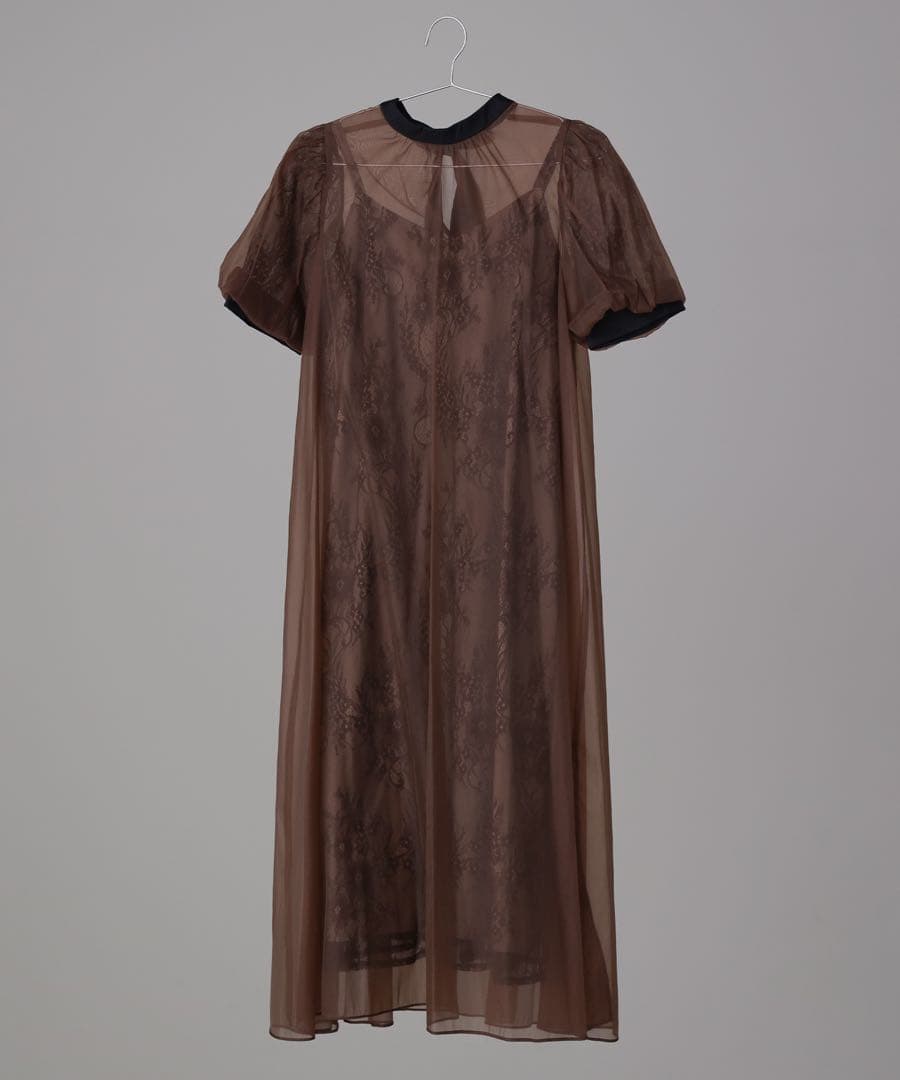 niana Aラインオーガンジーレースレイヤードドレス オケージョンドレス