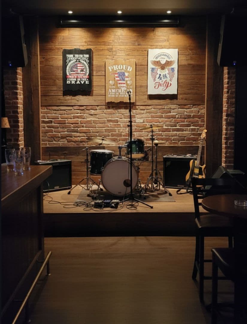 現品 アメリカン 壁掛け看板 BAR ガレージ ベース #星条旗 #白頭鷲