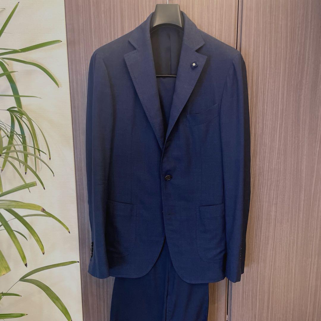 LARDINI ネイビーセットアップ サイズ44