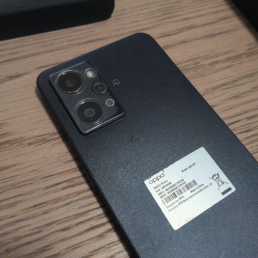 【美品】OPPO Reno7 A 128GB SIMフリー 付属品完備 ブラック
