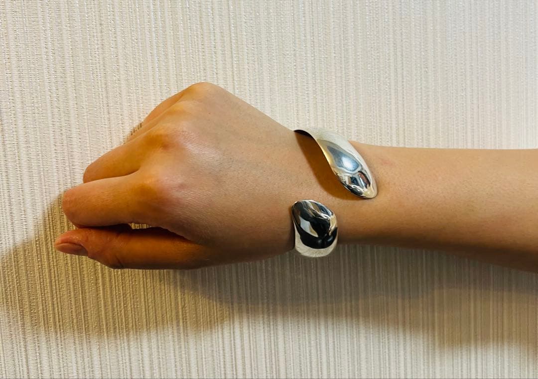 ビンテージ　シルバー925 カフバングル　アクセサリー バングル