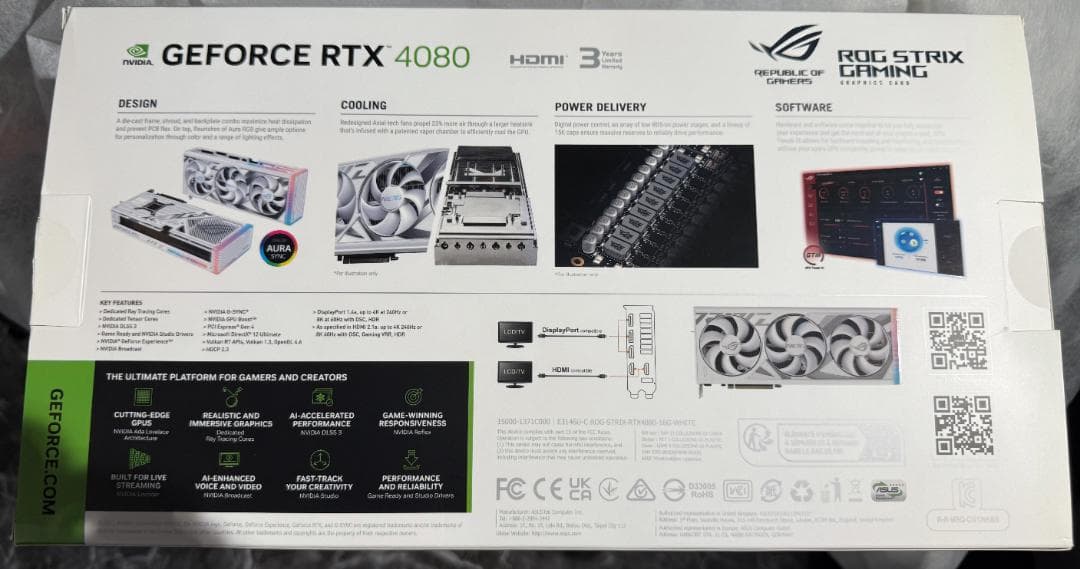 ASUS NVIDIA GeForce RTX 4080搭載 グラフィックカード