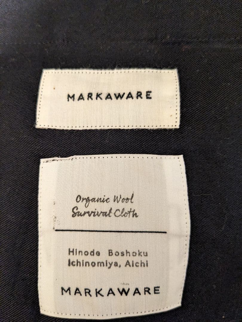 美品 MARKAWARE PEGTOP WOOL SURVIVAL CLOTH