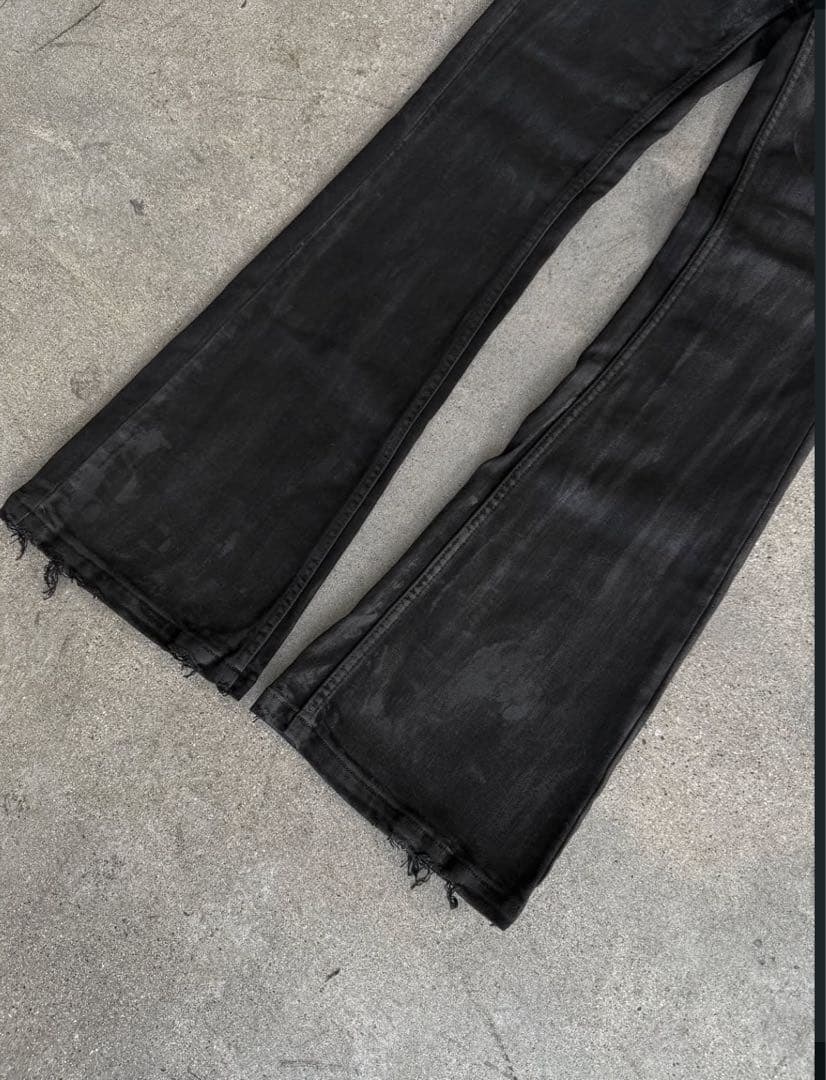 パンツ HAND WAXED FLARED DENIM