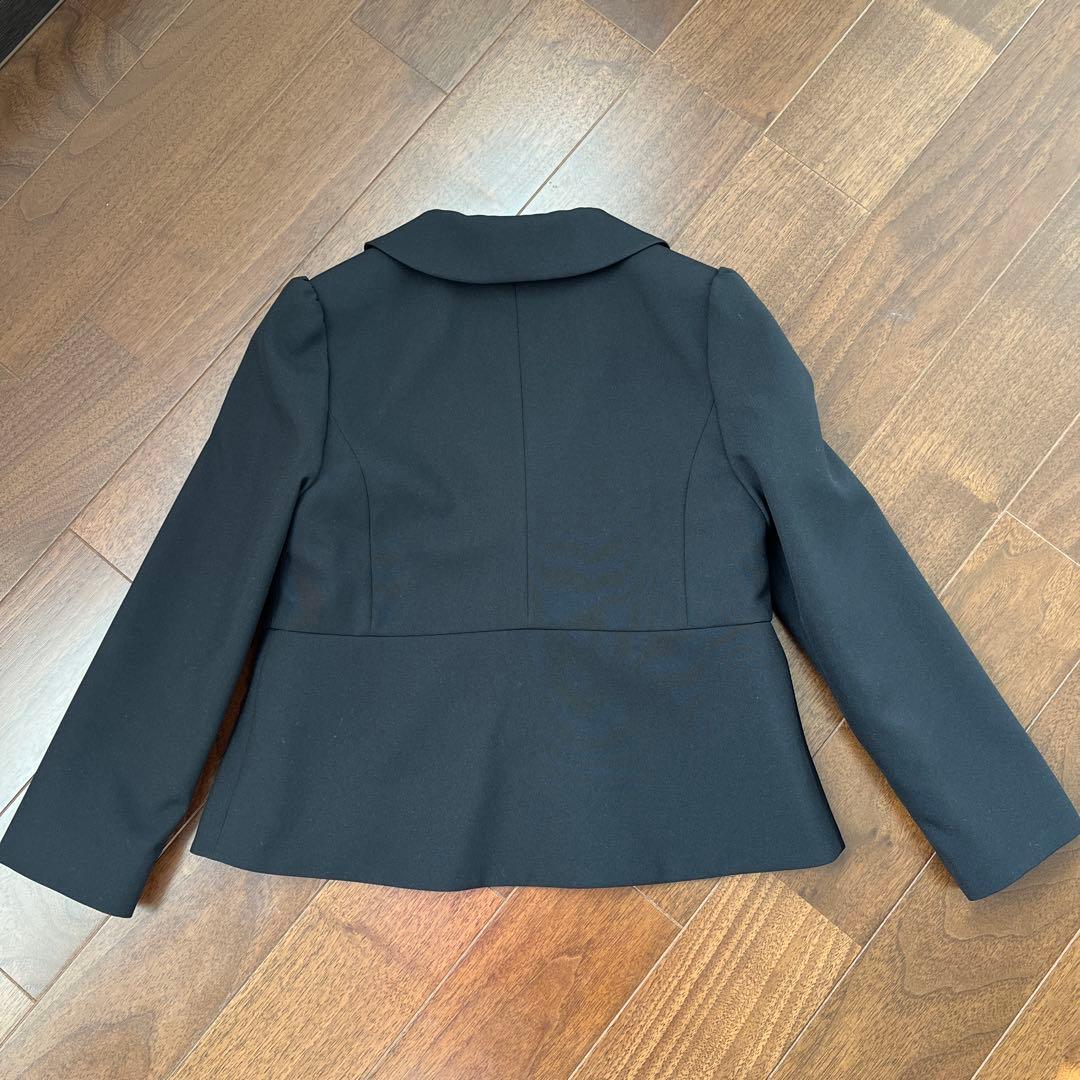 【ELLE EN NOIR】卒園・入学式用子供パンツスーツ黒3点セット女子130