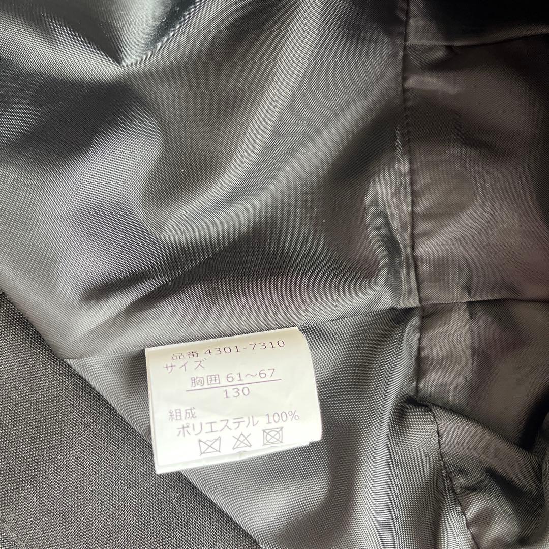 【ELLE EN NOIR】卒園・入学式用子供パンツスーツ黒3点セット女子130