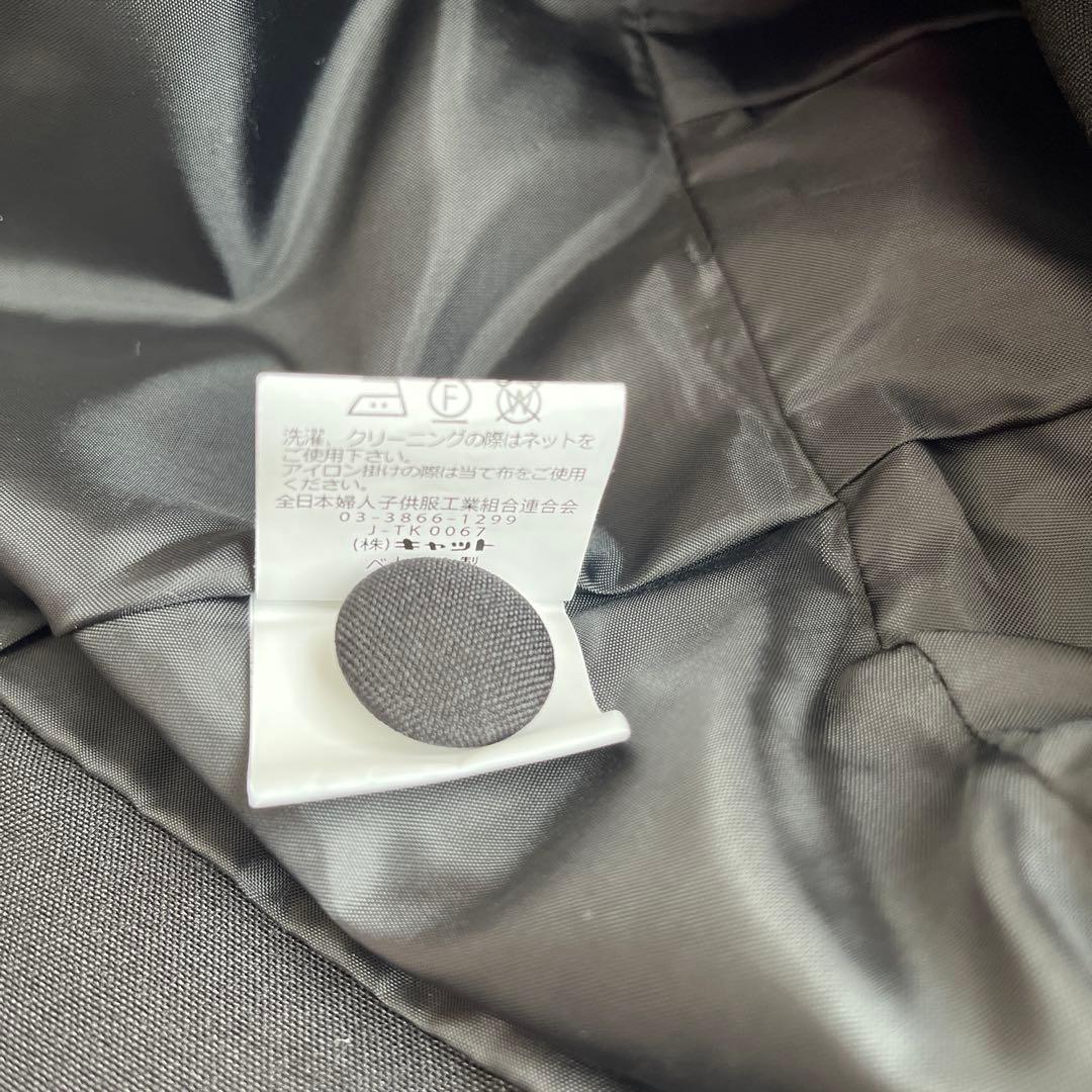 【ELLE EN NOIR】卒園・入学式用子供パンツスーツ黒3点セット女子130