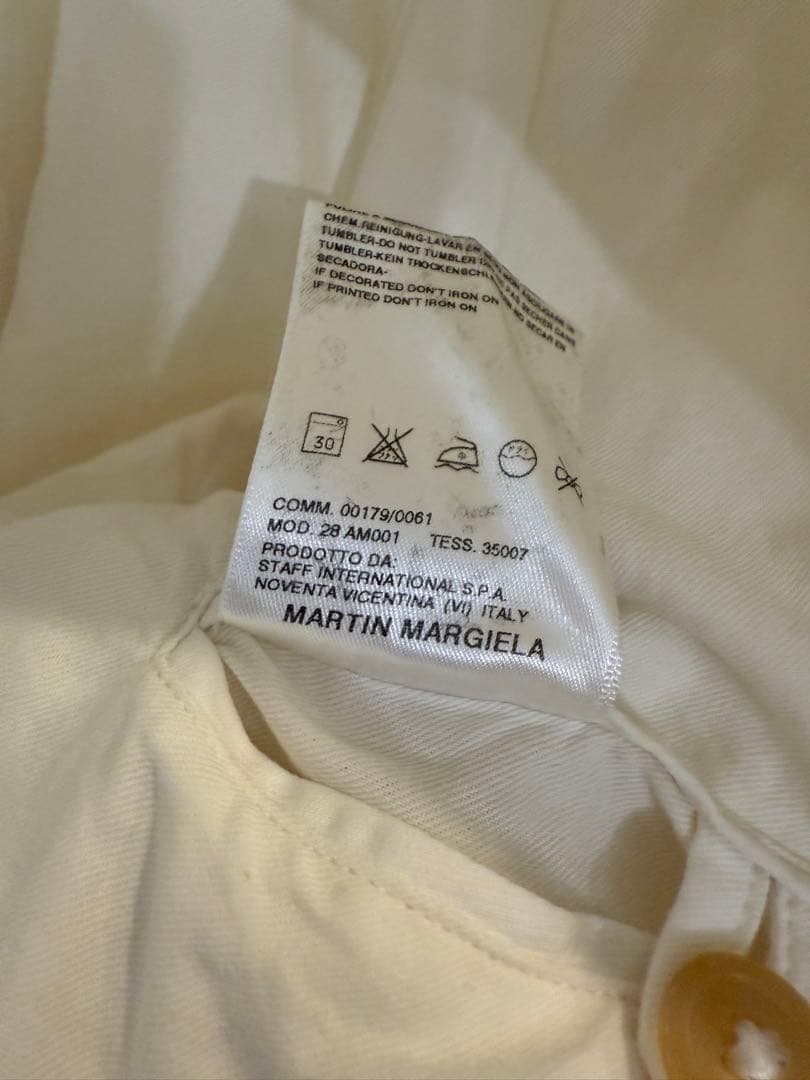 激レア　初期　マルジェラ　06ss ホワイト M65 46 ミリタリージャケット