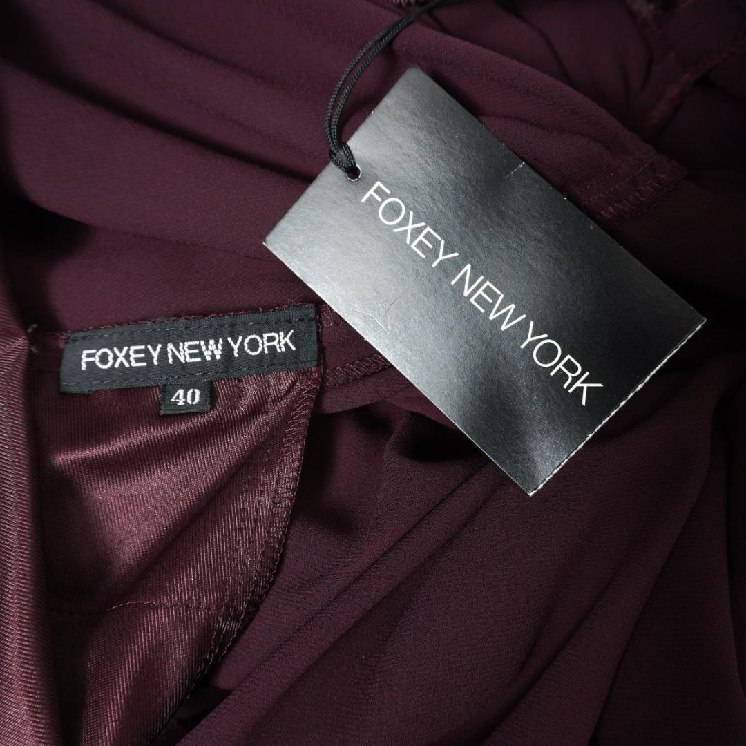 新品 フォクシーニューヨーク オケージョンドレス パープル系サイズ40*YC59