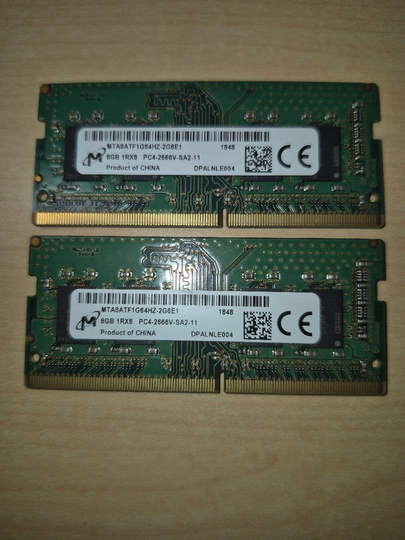 DDR4 ノート用 16GB(8GBx2)