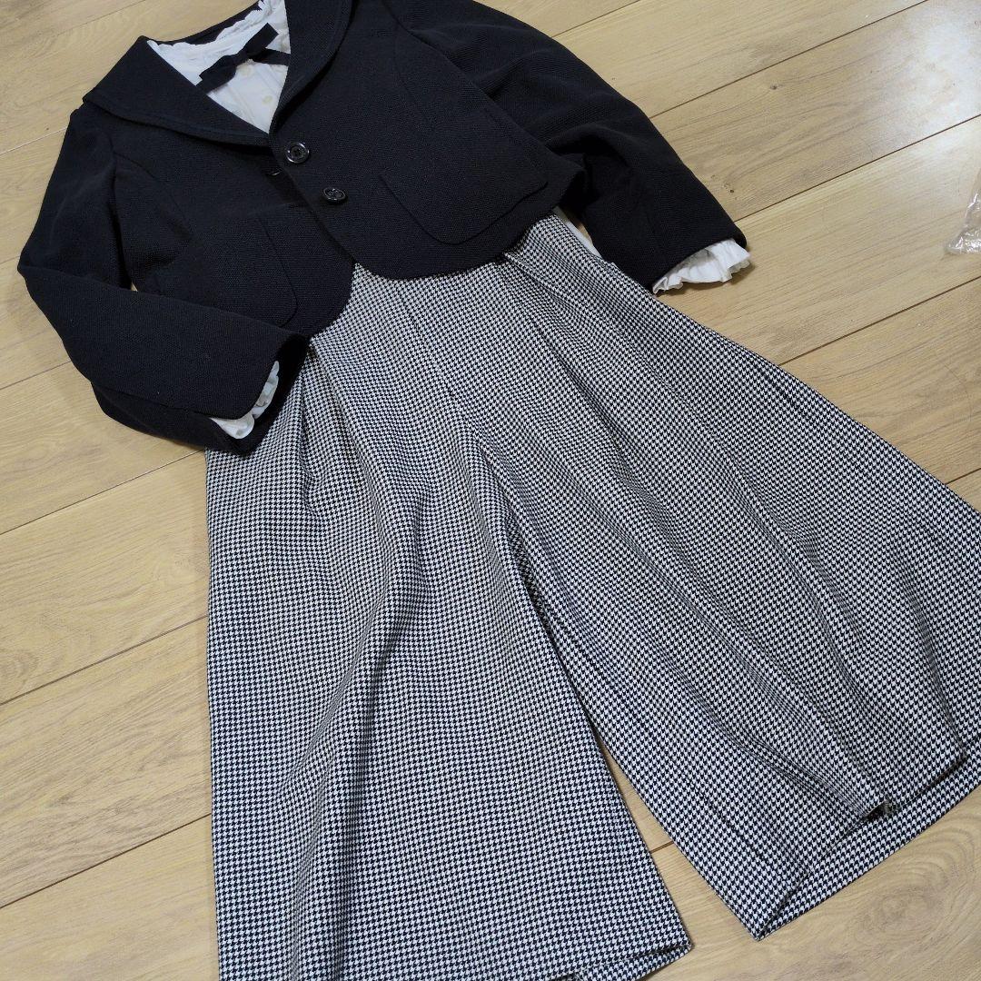 クミキョク 組曲 フォーマル アンサンブル 千鳥格子 150 160