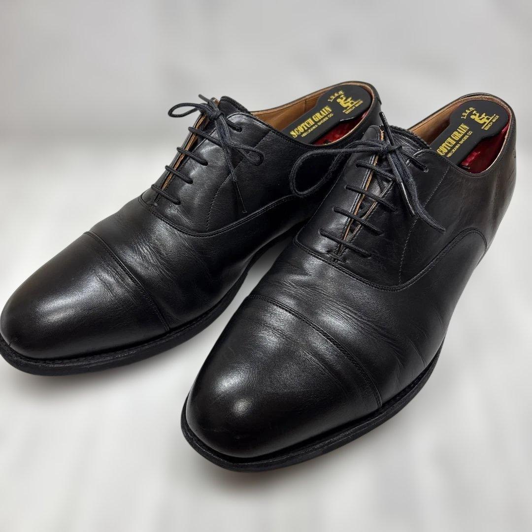 スコッチグレイン 26.5cm 4226 ストレートチップ ブラック