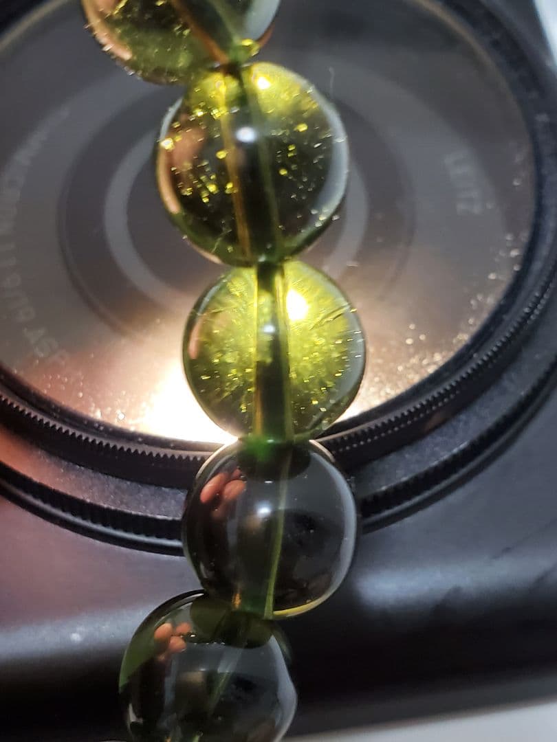 【10ミリアップ】モルダバイト　ブレスレット