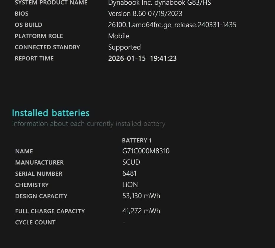 Windowsノート本体 Dynabook G83/HS/i5-1135g7-16G-1T