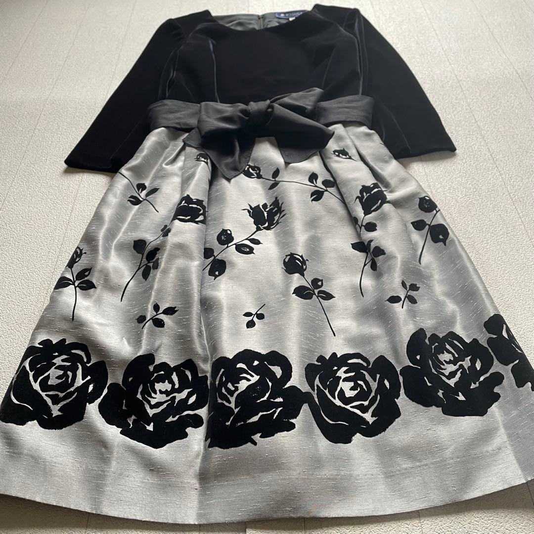 M'S GRACY ベロアドッキングワンピース　ローズ　38