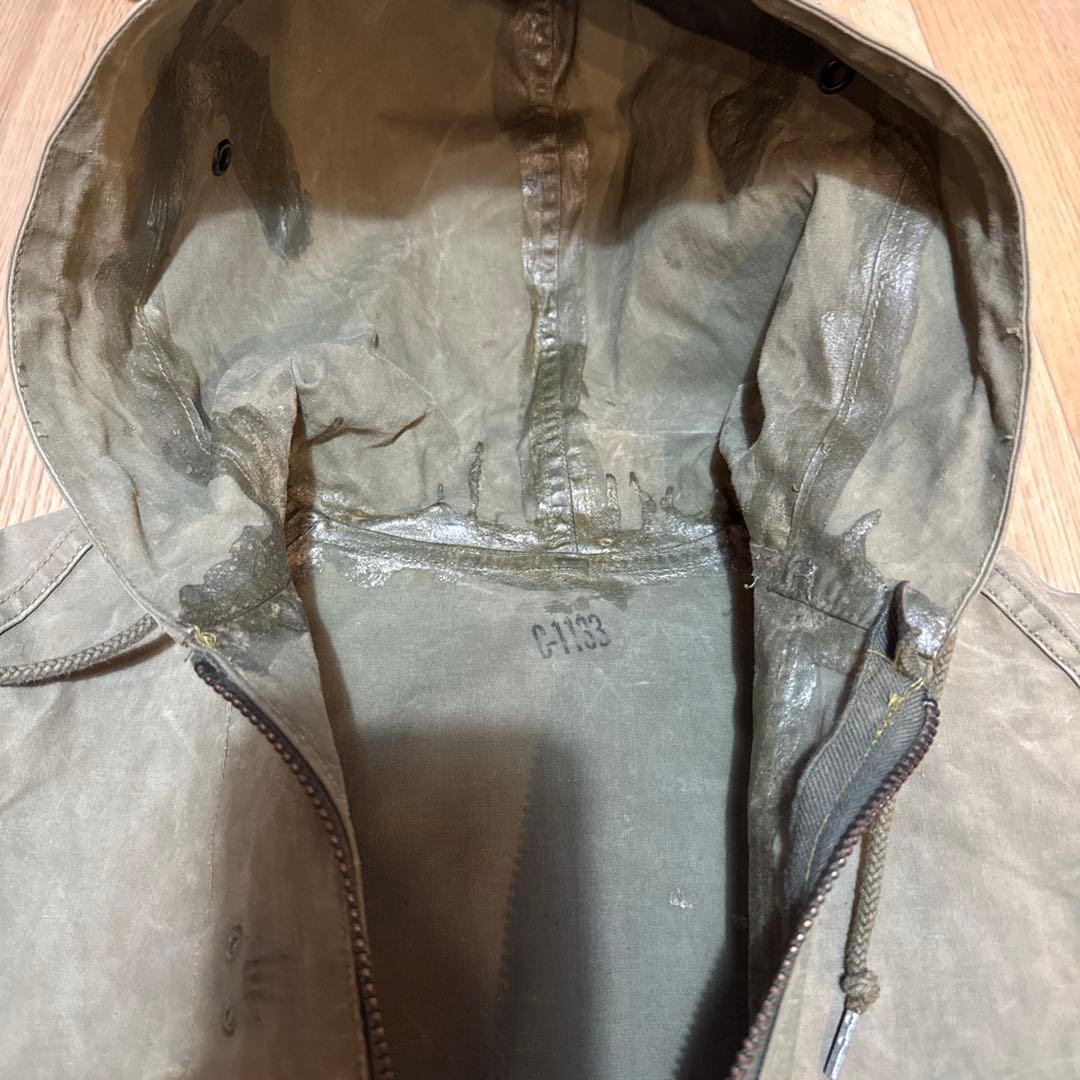 助*詞様 usn n-2 40s レインパーカー navy デッキパーカー