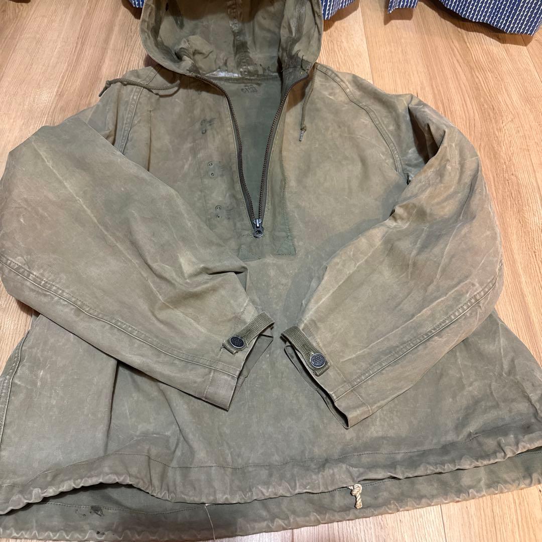 助*詞様 usn n-2 40s レインパーカー navy デッキパーカー