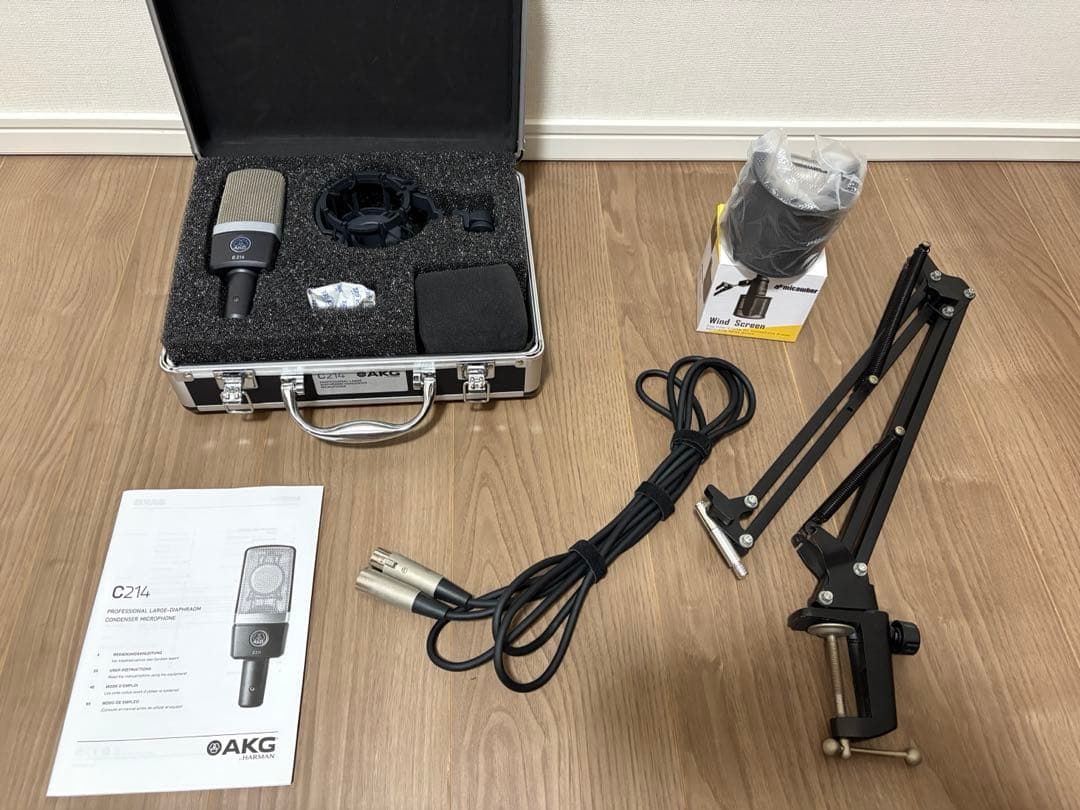 AKG C214 コンデンサーマイク　※おまけあり