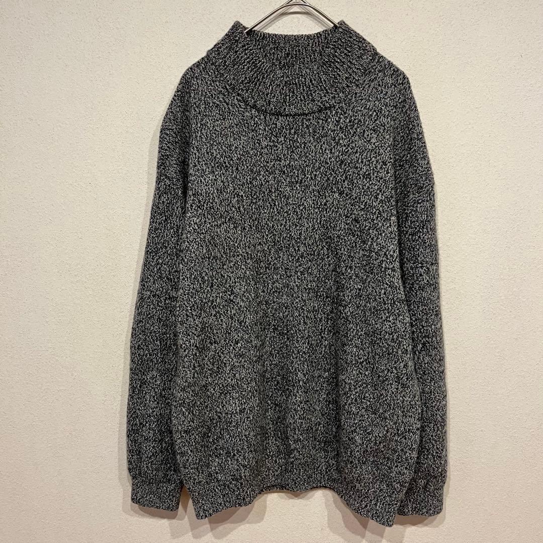 【美品】crepuscule 19AW カスミ柄 ウール モックネックニット