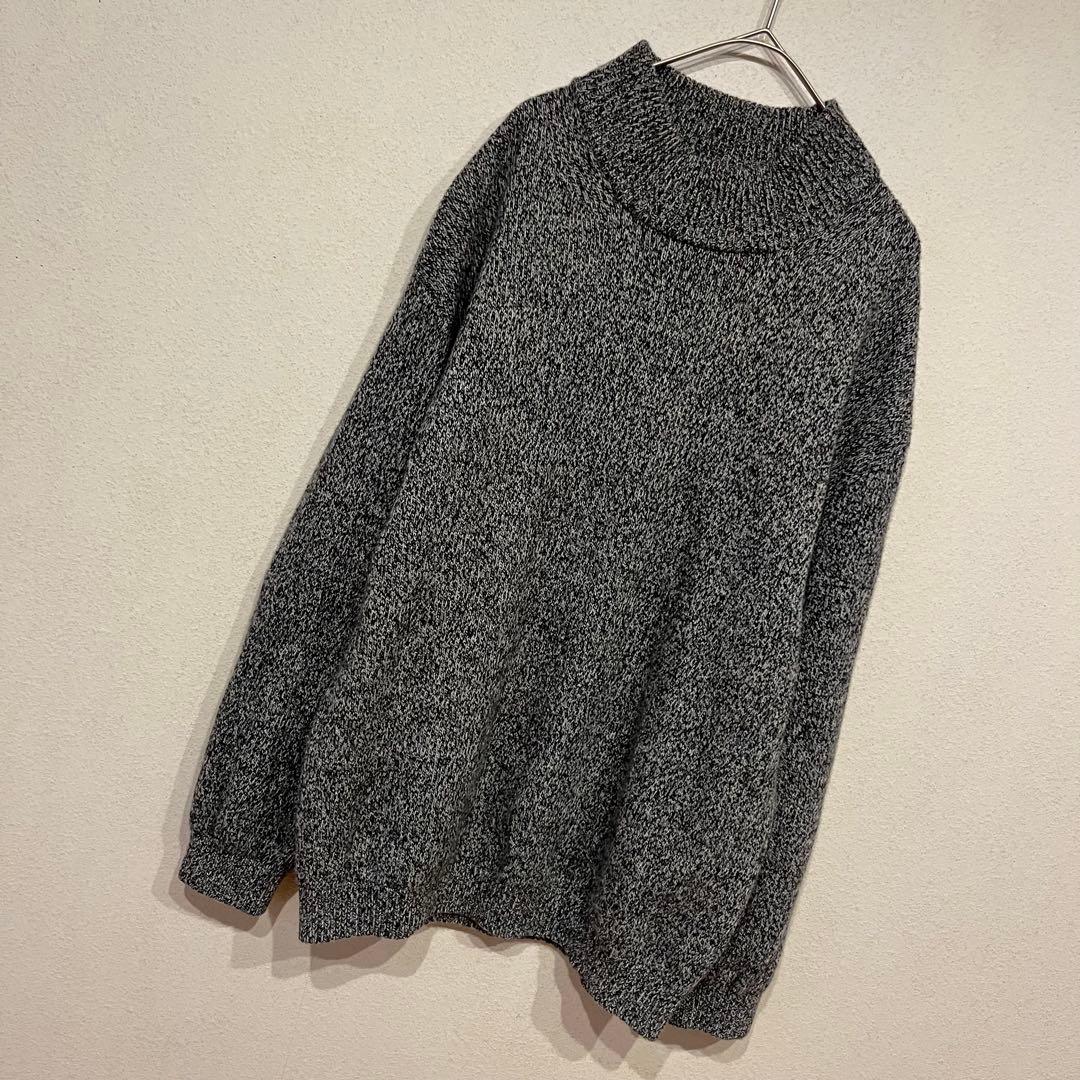 【美品】crepuscule 19AW カスミ柄 ウール モックネックニット