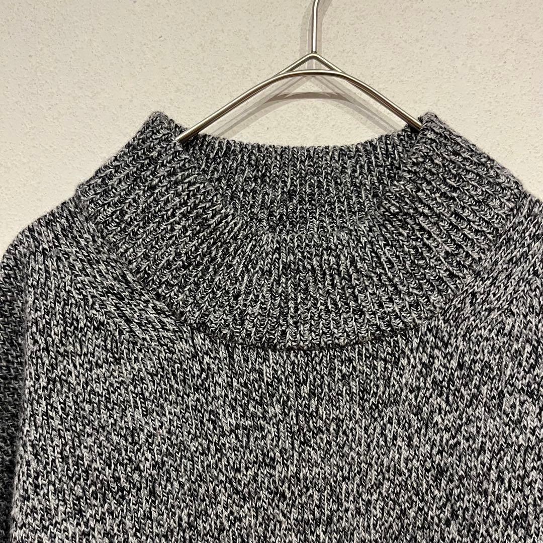 【美品】crepuscule 19AW カスミ柄 ウール モックネックニット