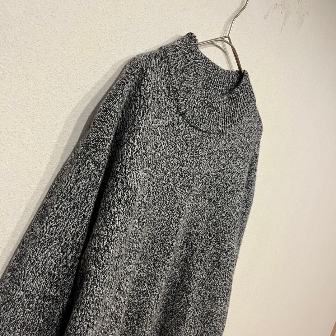 【美品】crepuscule 19AW カスミ柄 ウール モックネックニット