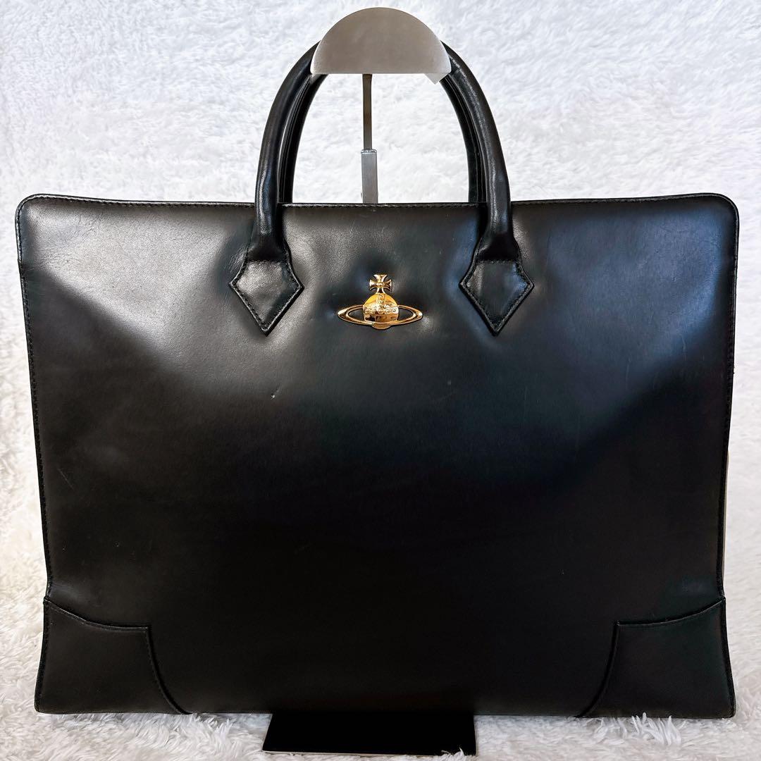 希少◆ヴィヴィアンウエストウッド ブリーフケース　オーブ ビジネスバッグ レザー