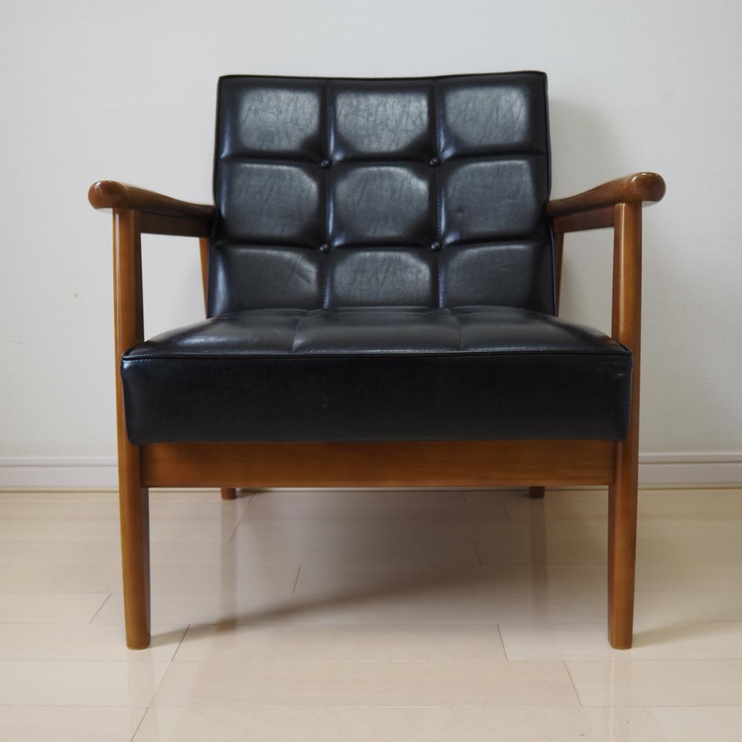 カリモク60 Kチェア1シーター（スタンダードブラック）