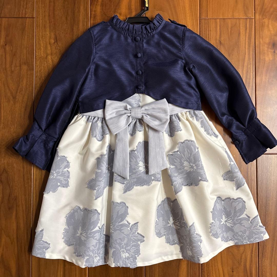 日本製 nino ニノ ワンピース＆ボレロ 120cm クリーニング済入学式