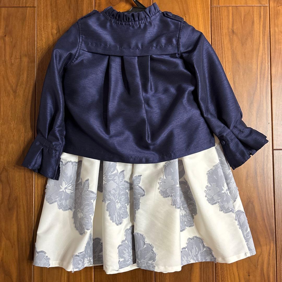 日本製 nino ニノ ワンピース＆ボレロ 120cm クリーニング済入学式