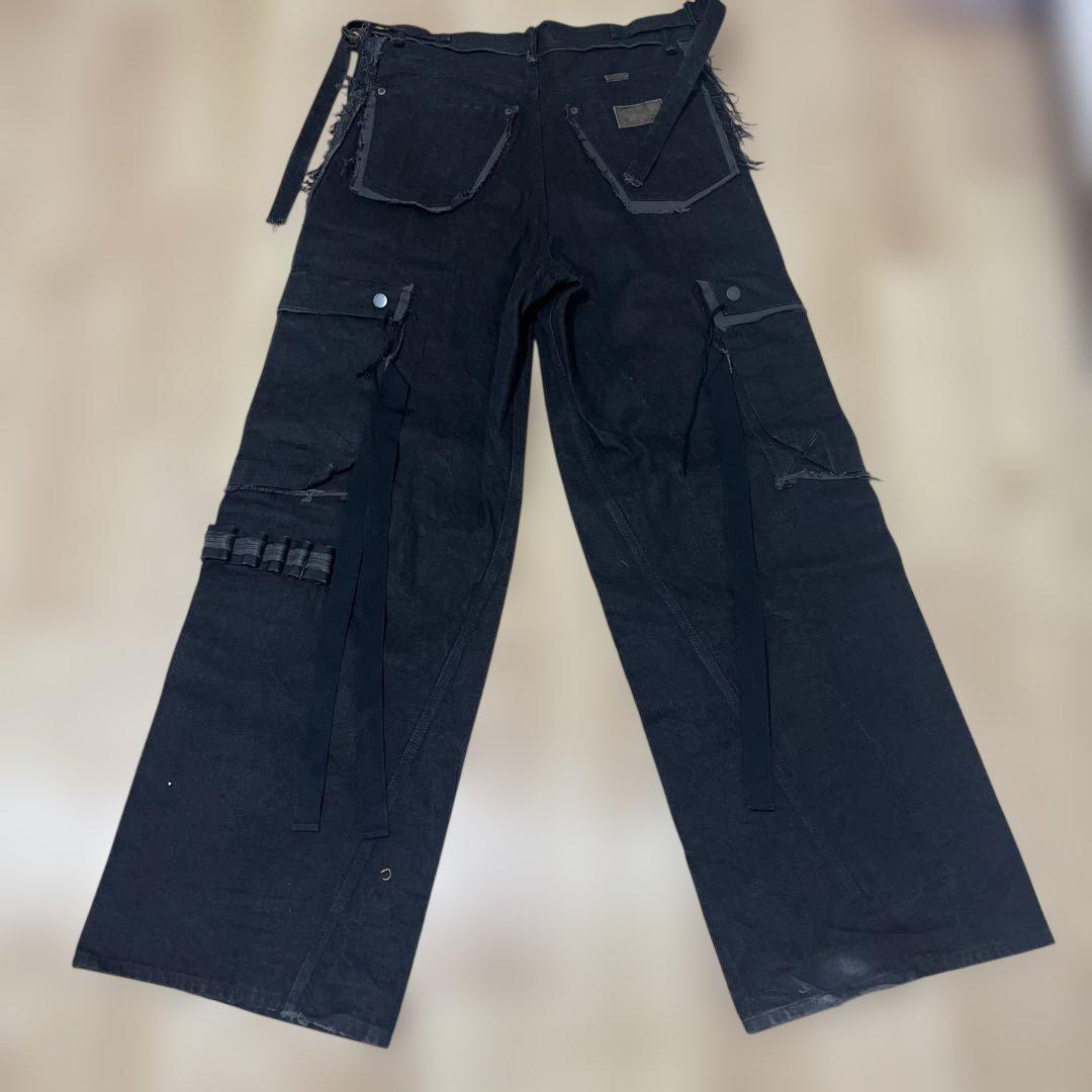 パンツ minus Slash Seam Twist Cargo Jeans